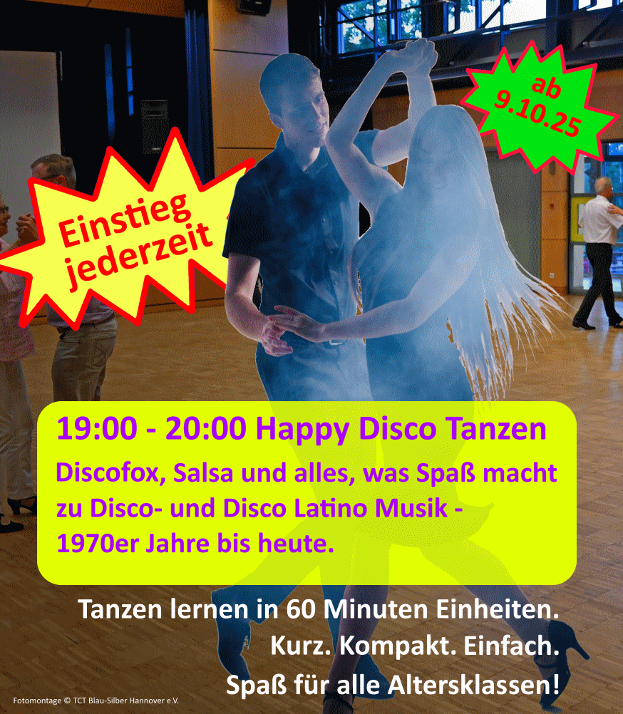 Flyer Happy Disco Tanzen